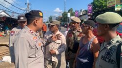 Tertibkan Pedagang Pasar Cabang Banggo, Polsek Manggelewa Turun Bersama Unsur Forkopimcam
