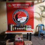 Sat Resnarkoba Polres Bima Kota Amankan Puluhan Botol Miras dari Lima Lokasi Berbeda