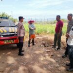 POLSEK DOMPU SERAHKAN PUPUK KEPADA PETANI DALAM RANGKA DUKUNG PENANAMAN JAGUNG SERENTAK KUARTAL III 2025