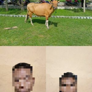 Dua Orang Pria Pelaku Pencurian Seekor Sapi Berhasil Diamankan oleh Personel Polsek Lunyuk