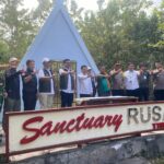 Polres Dompu Lakukan Pengamanan kunjungan Kerja Wakil Menteri Kehutanan RI di Taman Nasional Tambora.