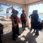 Sat Polairud Polres Lombok Utara Laksanakan Pengamanan dan Patroli di Gili Trawangan dalam Rangka FORNAS VIII 2025