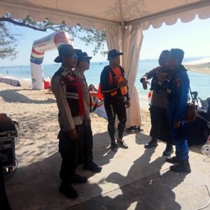 Sat Polairud Polres Lombok Utara Laksanakan Pengamanan dan Patroli di Gili Trawangan dalam Rangka FORNAS VIII 2025