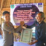 Kapolres Lombok Utara Terima Penghargaan dari LUCW sebagai Kapolres Terinovatif dan Responsif