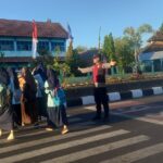 Depan SMPN 1 Tanjung, Sasar Pelajar Demi Kelancaran dan Keamanan Lalu Lintas