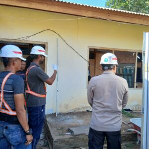 Sat Binmas Polres Bima Kota Laksanakan Cooling System dan Himbauan kepada Pekerja Proyek RSUD Kota Bima