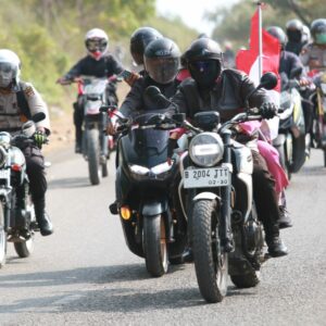 Polres Bima Kota Gelar Touring Merah Putih Sambut HUT ke-80 RI, Wujudkan Semangat Nasionalisme di Tanah Mbojo