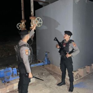 Unit Obvit Sat Samapta Polres Bima Kota Laksanakan Pengamanan Aset Vital PT. PLN UPP6 Nusa Tenggara 1 PLTU Bima