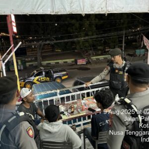 Sat Samapta Polres Bima Kota Gelar Patroli Blue Light, Antisipasi Tindak Pidana