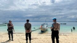 Upaya Polsek Sekotong Ciptakan Wisata Aman di Pantai Elak-Elak Lombok Barat