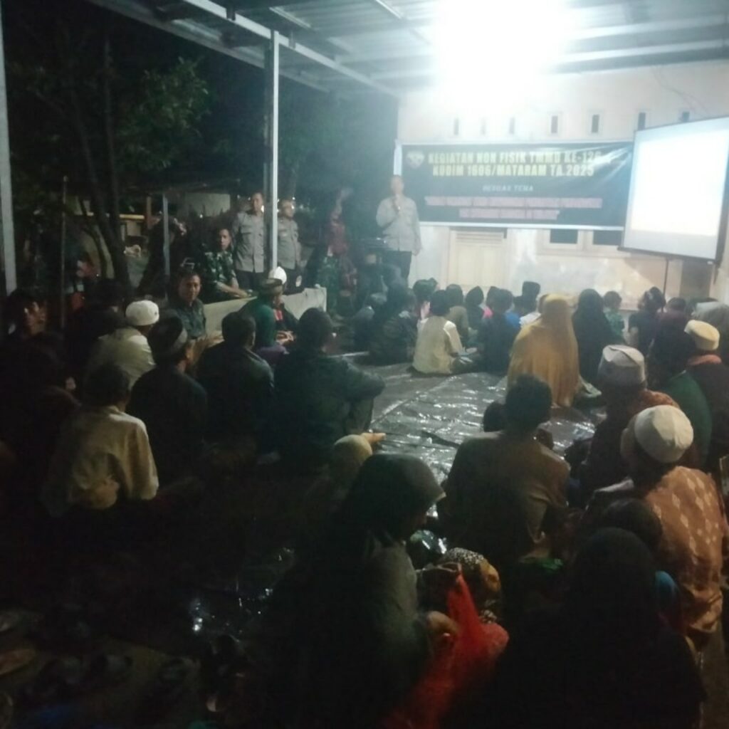 Satgas TMMD 126 Gelar Sosialisasi Wasbang dan Kamtibmas