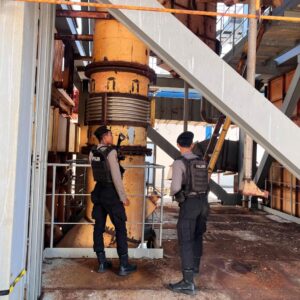 Unit Obvit Sat Samapta Polres Bima Kota Laksanakan Pengamanan Aset PT PLN UPP6 Nusa Tenggara 1 PLTU Bima