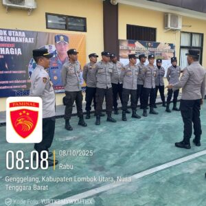 Bag SDM Polres Lombok Utara Gelar Sosialisasi Pengawasan Melekat untuk Cegah Pelanggaran Disiplin Personel
