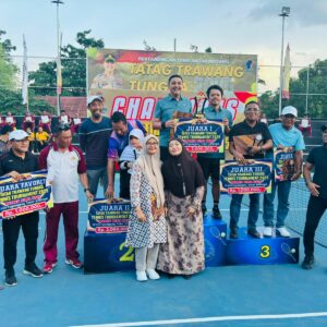 Team Tenis Polres Bima Kota Raih Juara 1 Turnamen Tenis Antar Instansi Tahun 2025