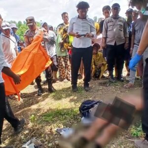MAYAT LAKI-LAKI PARUH BAYA DITEMUKAN DI LAHAN PERTANIAN DESA CEMPI JAYA, POLSEK HU’U DAN TIM INAFIS LAKUKAN PENANGANAN CEPAT