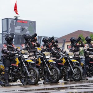 Polri Peragakan Model Pelayanan Unjuk Rasa Terbaru pada Apel Kasatwil 2025, Dirsamapta: “Semua Tindakan Harus Sesuai Prosedur dan Berbasis HAM”