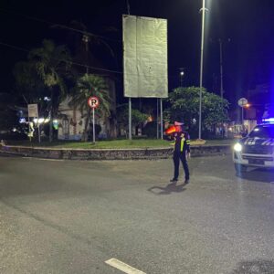 Blue Light Patrol Sat Lantas Polres Bima Kota Himbau Keamanan dan Tertib Lalu Lintas