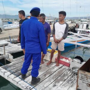 Pasca Boat Tenggelam di Perairan Langgudu, Sat Polairud Polres Bima Kota Himbau Nelayan Waspadai Cuaca Ekstrem