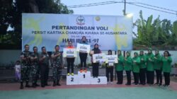 Persit Dim 1606/Mataram Raih Juara II Voli