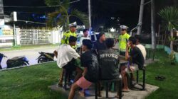Satlantas Polres Dompu Gelar Blue Light Patrol dan Strong Point Malam, Wujudkan Kamseltibcar Lantas yang Aman dan Kondusif