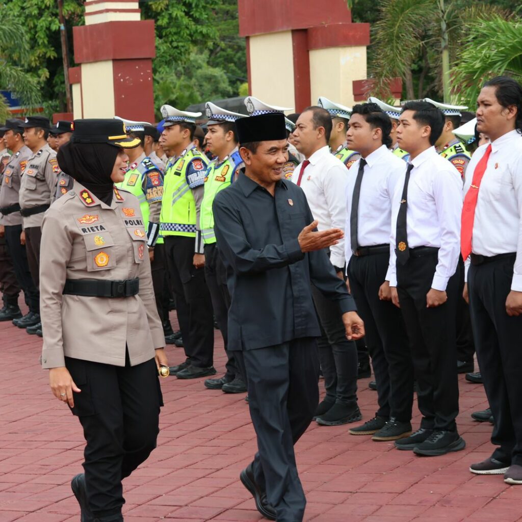 Jamin Keamanan Nataru, Polres Sumbawa Gelar Apel Pasukan Operasi Lilin Rinjani 2025