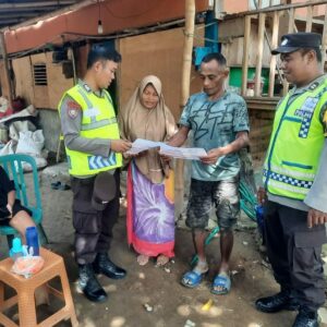 Jajaran Polres Sumbawa Barat Patroli Jaga Kamtibmas dan Sosialisasikan Pencegahan TPPO