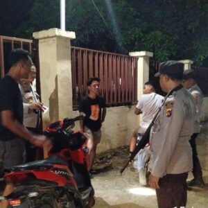 Razia dan Sweeping, Polsek Belo Amankan 7 Unit SPM dan Satu Orang Yang Membawa Senjata Tajam