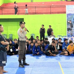 Menjamin Turnamen Pencak Silat Berjalan Lancar Satsamapta Polres Hadir Melalui Patroli Dialogis